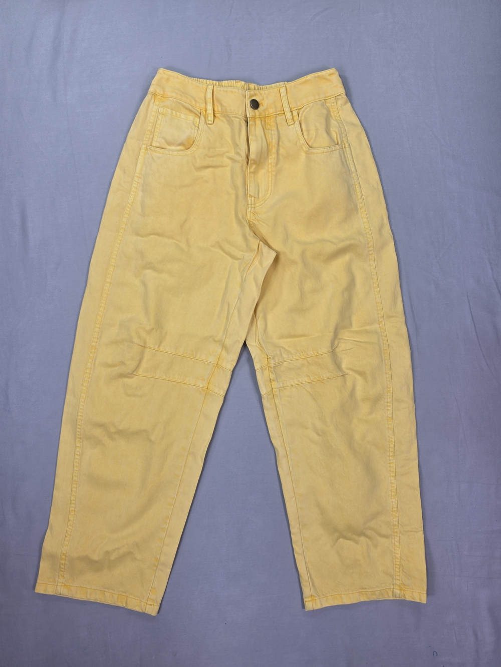YFB Yellow Lyocell Cotton Blend Elastic Waist Pants Size XS